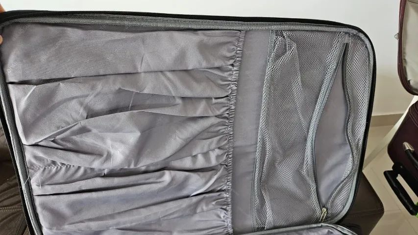 Mala Samsonite Grande com Rodas Giro 360º em Tecido - Foto 5