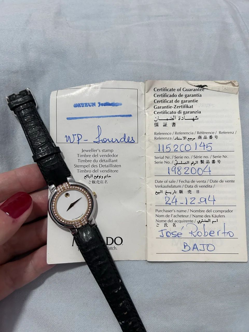Relógio Movado 60 diamantes modelo95.a1.840 - Foto 2
