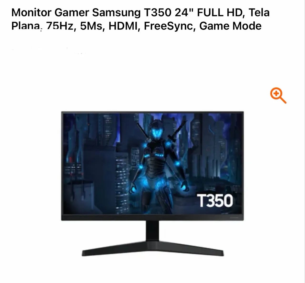 Monitor Samsung 24? 75hz 5ms - Foto 2