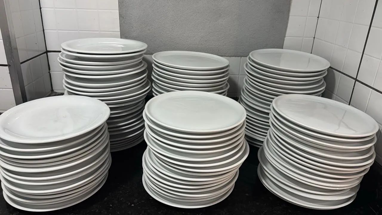 Pratos de Porcelanas 25.5cm 
