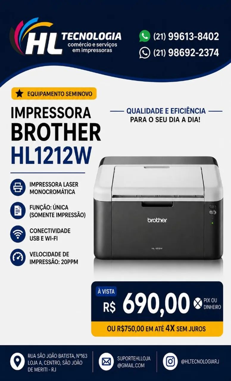 IMPRESSORA BROTHER HL1212W