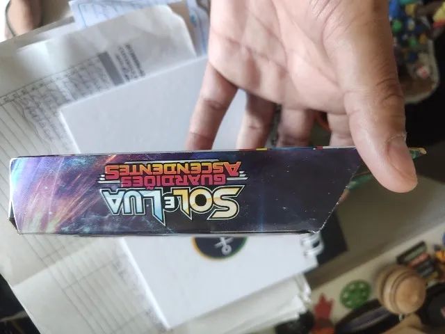 Pokémon Deck Sol E Lua Guardiões Ascendentes Lunala Lua Oculta - Copag Asas Negras do Mist - Foto 3