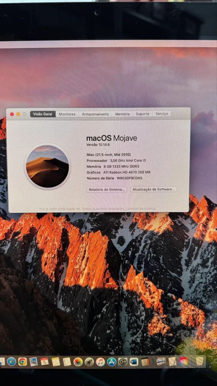 ? iMac 21,5? Apple - SSD + Pronto para Uso | R$ 1.400. Com caixa. - Foto 5