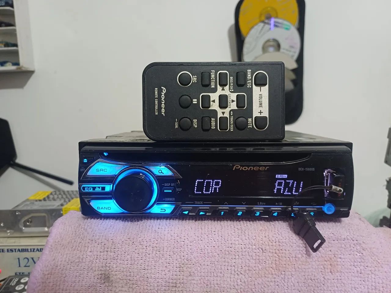 Pioneer Deh 1580ub ( COM BLUETOOTH NO AUXILIAR  PEGA CONTROLE DE LONGA DISTÂNCIA) - Foto 2