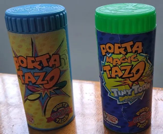 LOTE DE PORTA TAZOS COM 2 UNIDADES (RARAS) | Tiny Toon + Oficial
