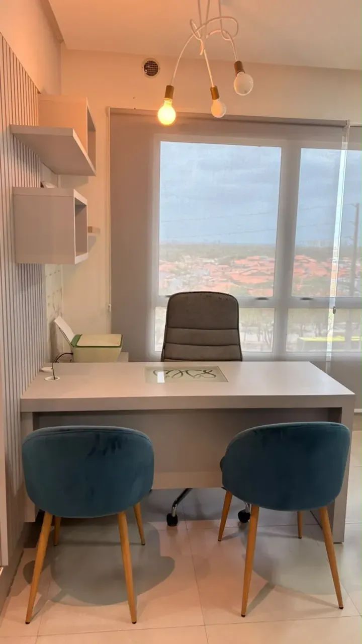 EXCELENTE SALA PROJETADA E MOBILIADA NO PÁTIO JARDINS - Foto 5