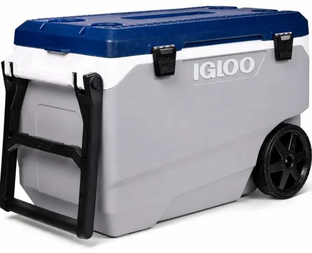 Caixa Térmica Igloo Ecocool Latitude 85L Cinza com Rodas (Nova / Lacrada) - Foto 3