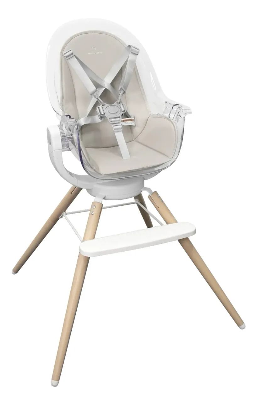 Cadeira de Alimentação 360° 3 em 1 Marcus & Marcus Lisa Cinza. - Foto 4