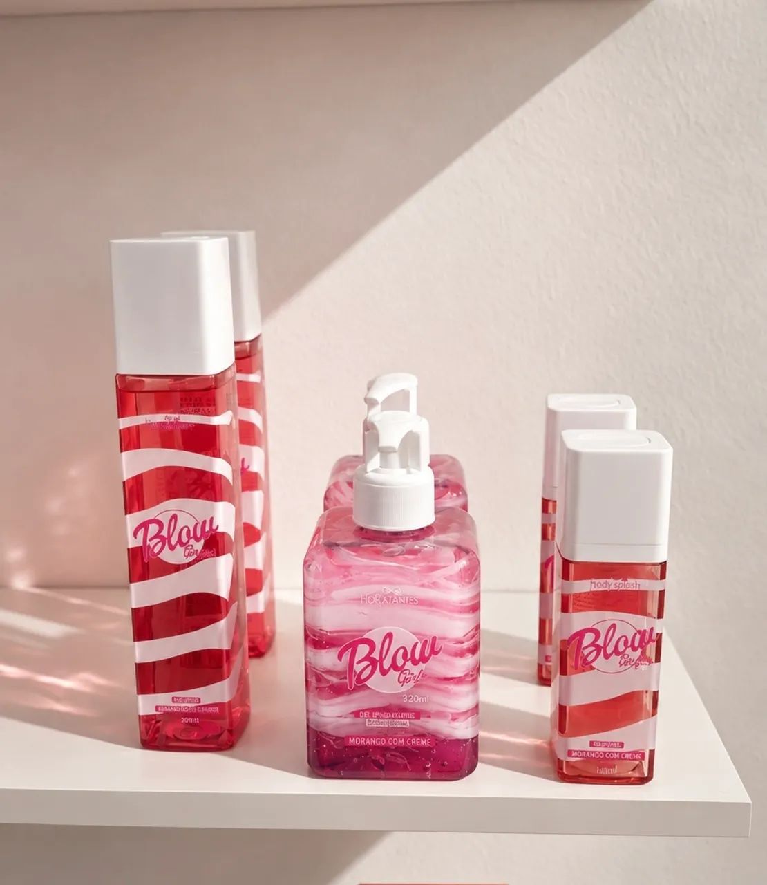Blow girls hot flowers morango com creme 
