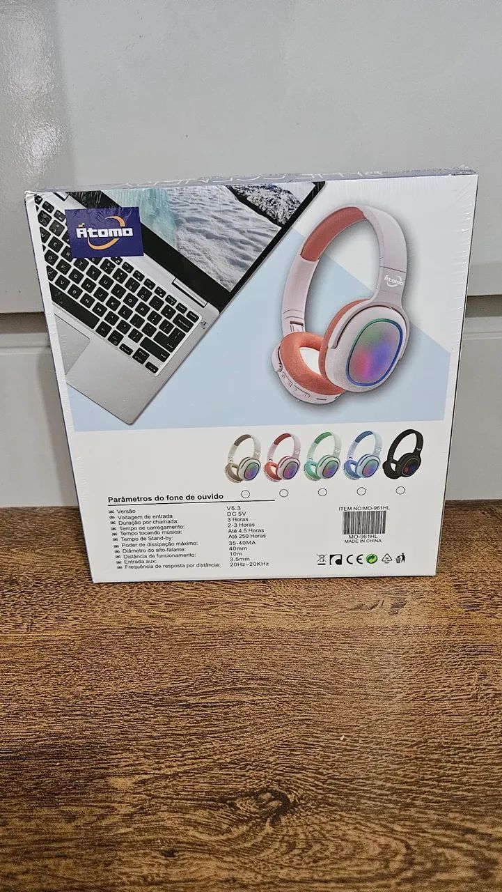 Fone de ouvido Bluetooth Átomo  - Foto 3
