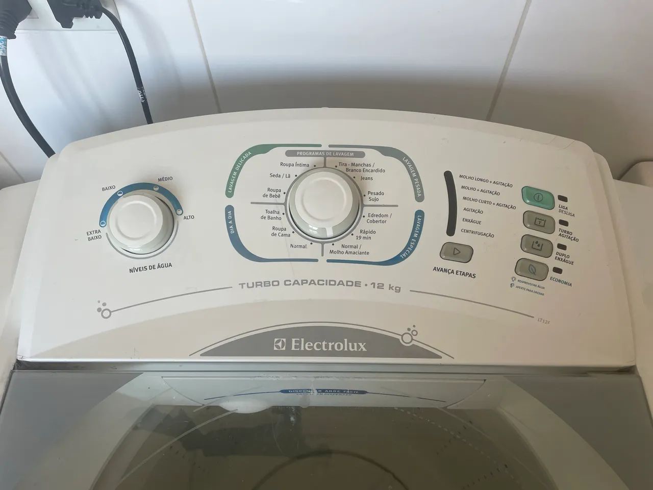 Máquina de lavar roupas Turbo 12kg 