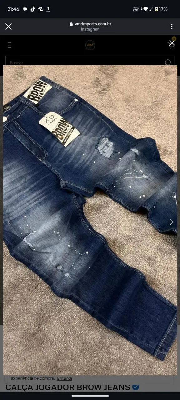 CALÇA ORIGINAL BROW JEANS NUNCA USADA --VEM NAS PROPOSTAS  - Foto 4
