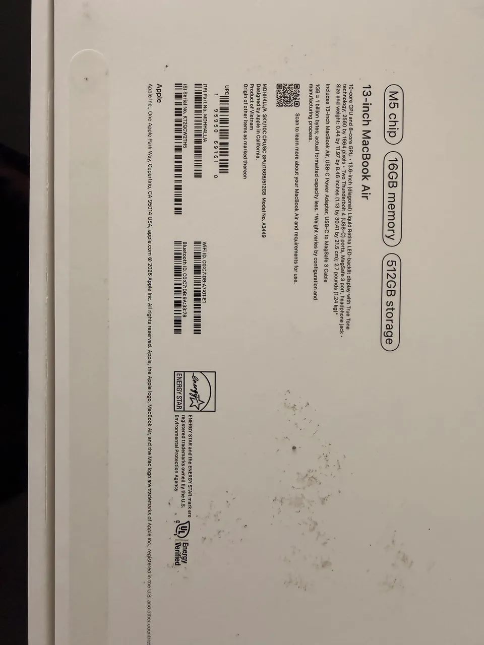 MacBook Air Notebook Apple 512G Azul NOVO - Foto 3