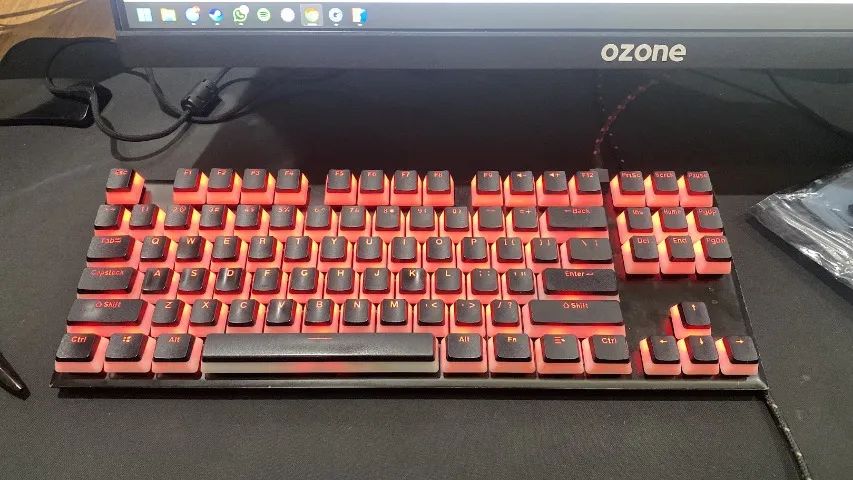 [MODDED] Teclado Mêcanico HyperX Alloy FPS Pro + Keycaps Pudding + Foam Mod