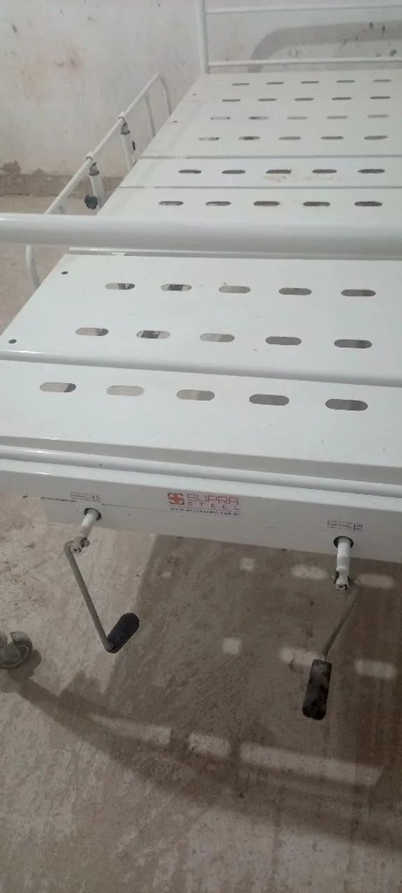 Cama hospitalar sem colchão  - Foto 4