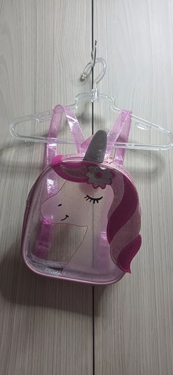 Mochila pequena Unicornio transparente - Foto 3