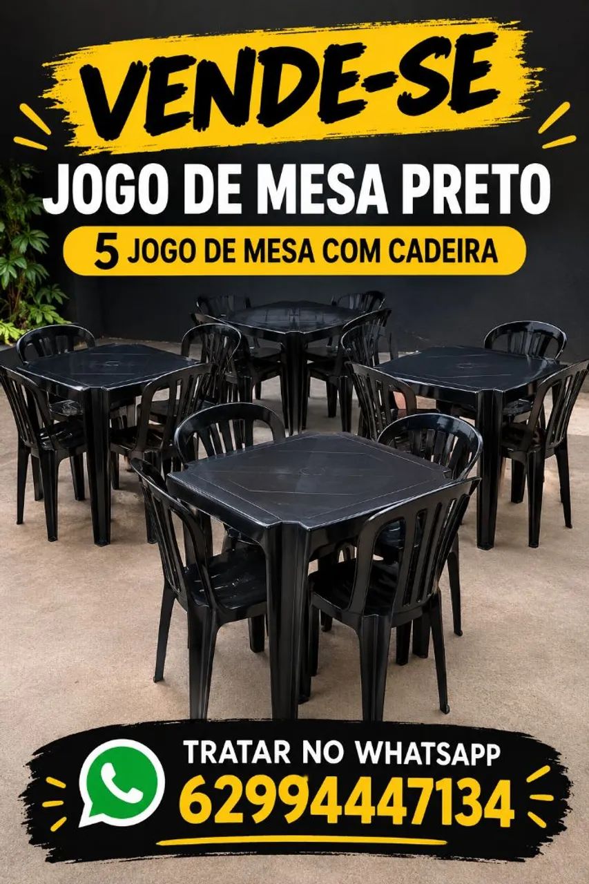 Jogo de mesa e cadeira 