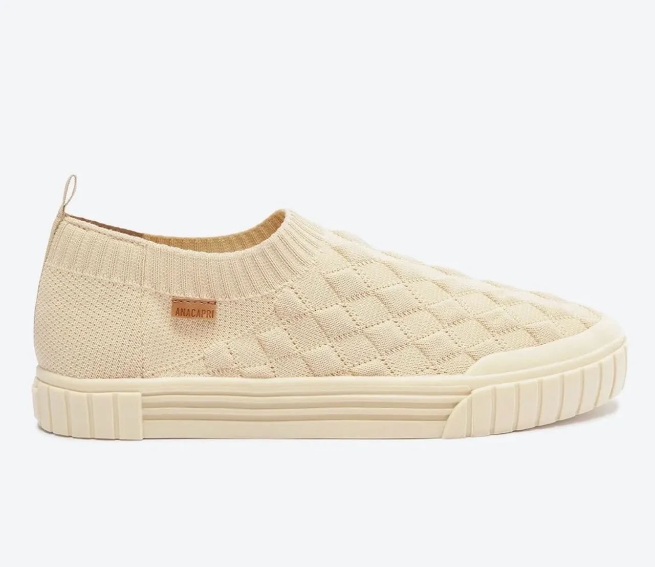 Tênis Slip On Knit Texturizado Bege (novo - comprei e perdi a data de devolução) - Foto 2