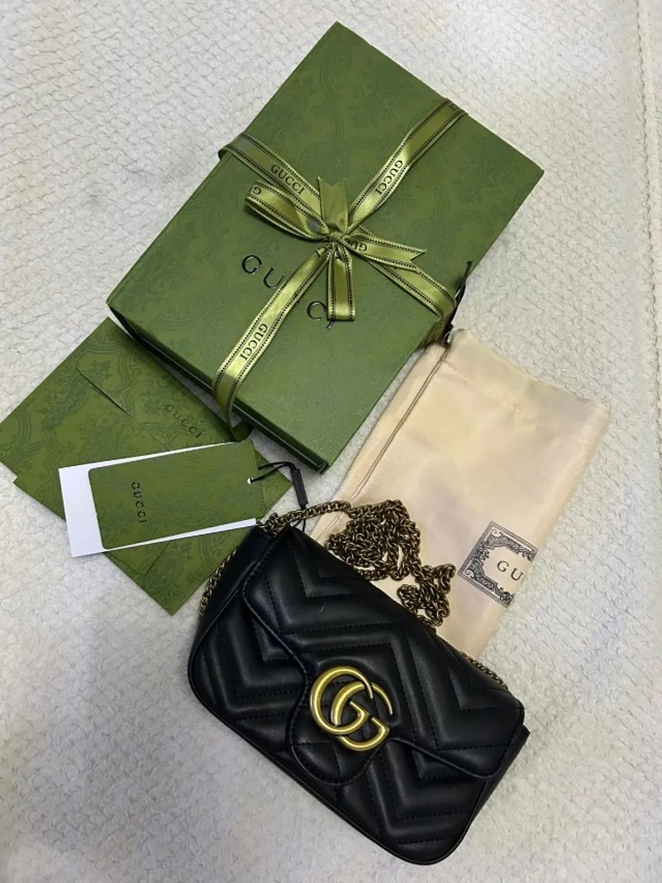 Bolsa Gucci Mini Marmont Linha Premium - Foto 2