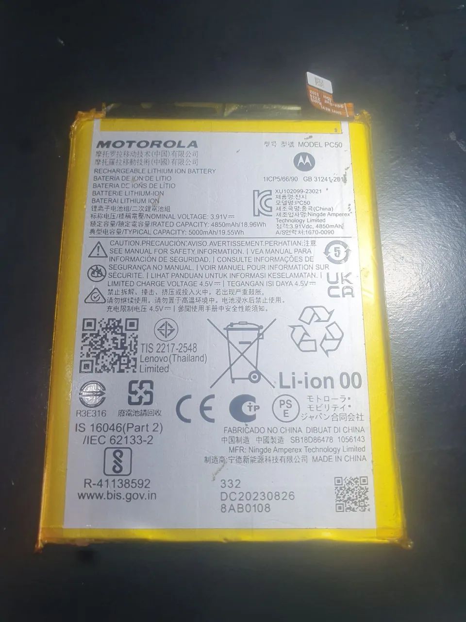 Bateria Motorola PC50 G14 G54