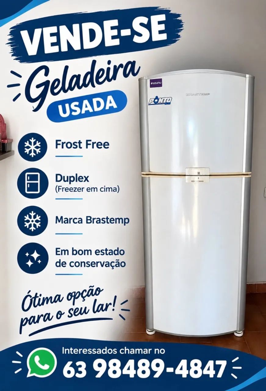 Vende-se geladeira usada