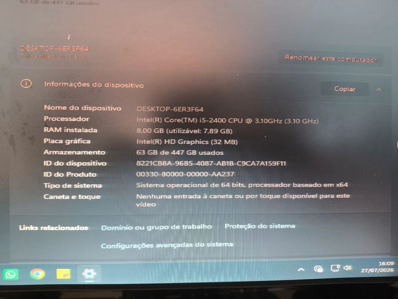 Computador Core i5 8gb e 500gb de HD com HDMI  - Foto 3