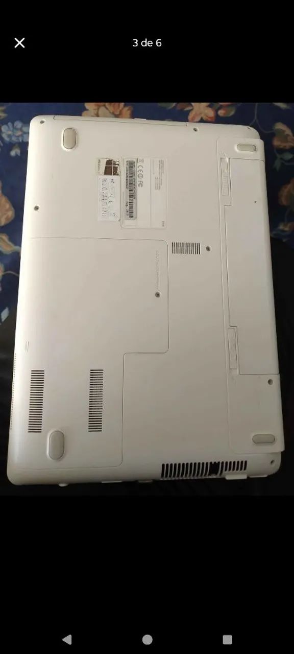 Notebook Samsung Branco I3 4G de memória  - Foto 2
