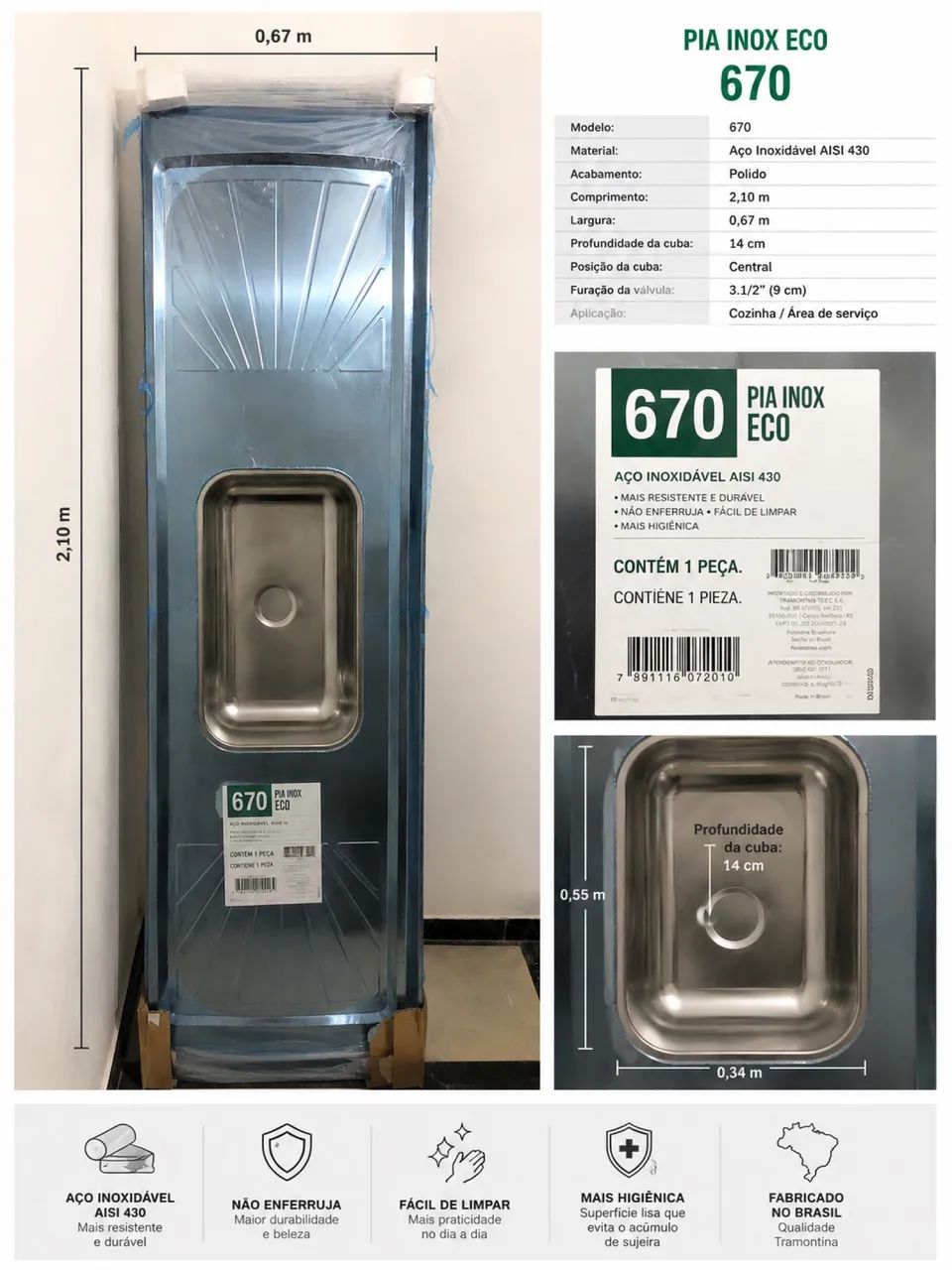 Stainless steel sink
