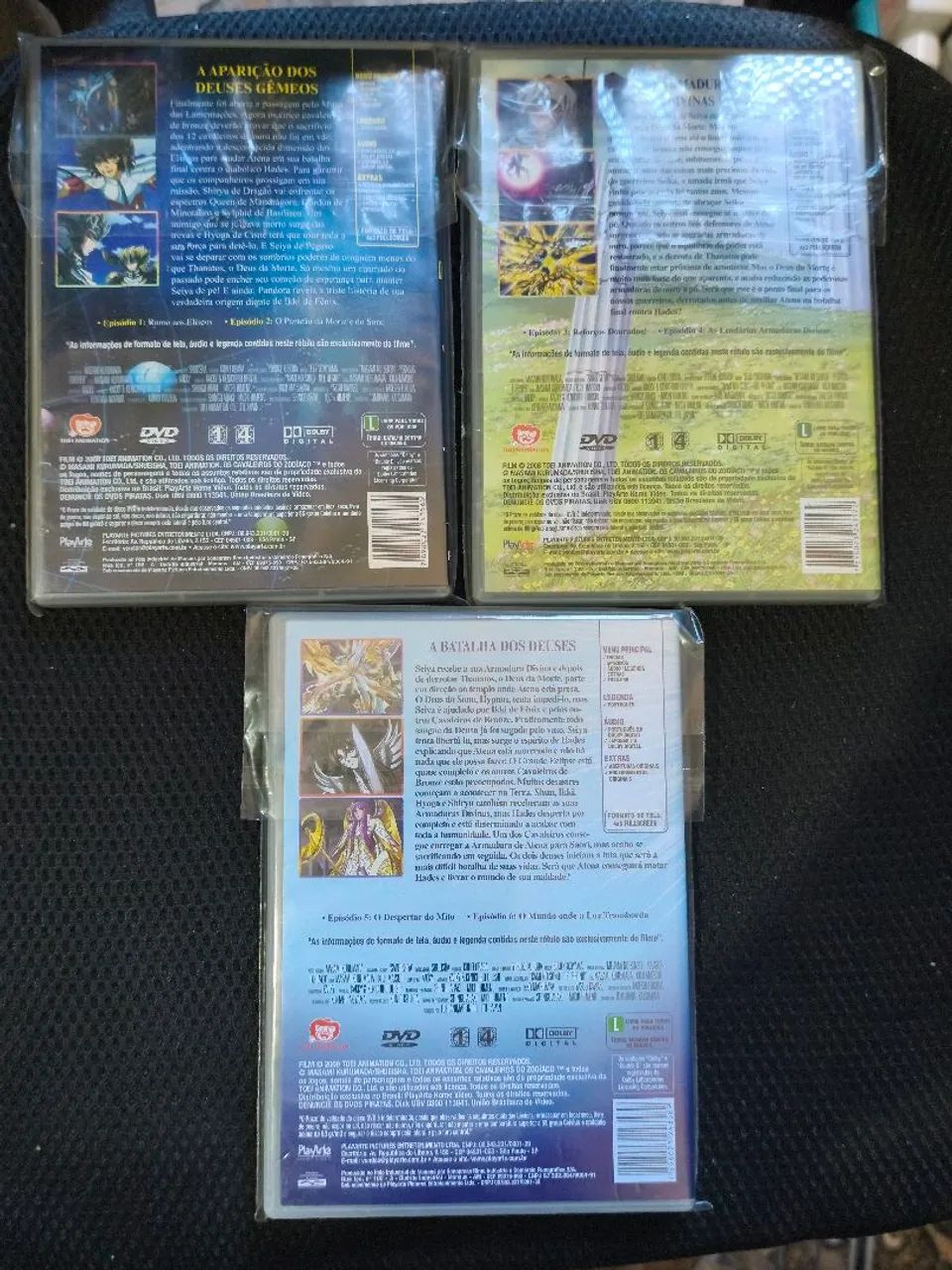 Dvd Os Cavaleiros do zodíaco A Saga dos Elíseos completo original