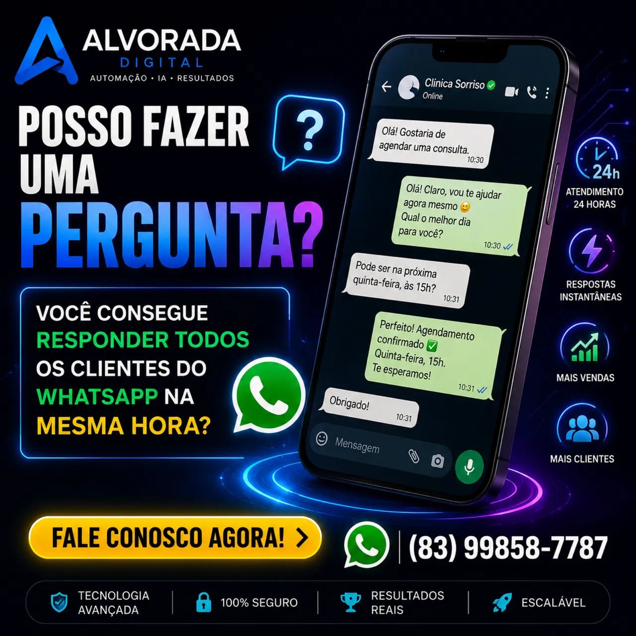 Automatize seu WhatsApp e Venda 24h com Inteligência Artificial