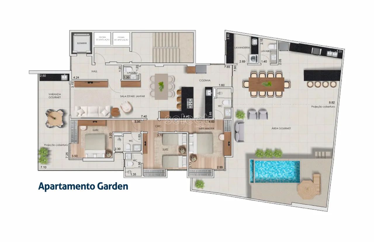 Apartamento Garden 3 quartos - Bom Pastor