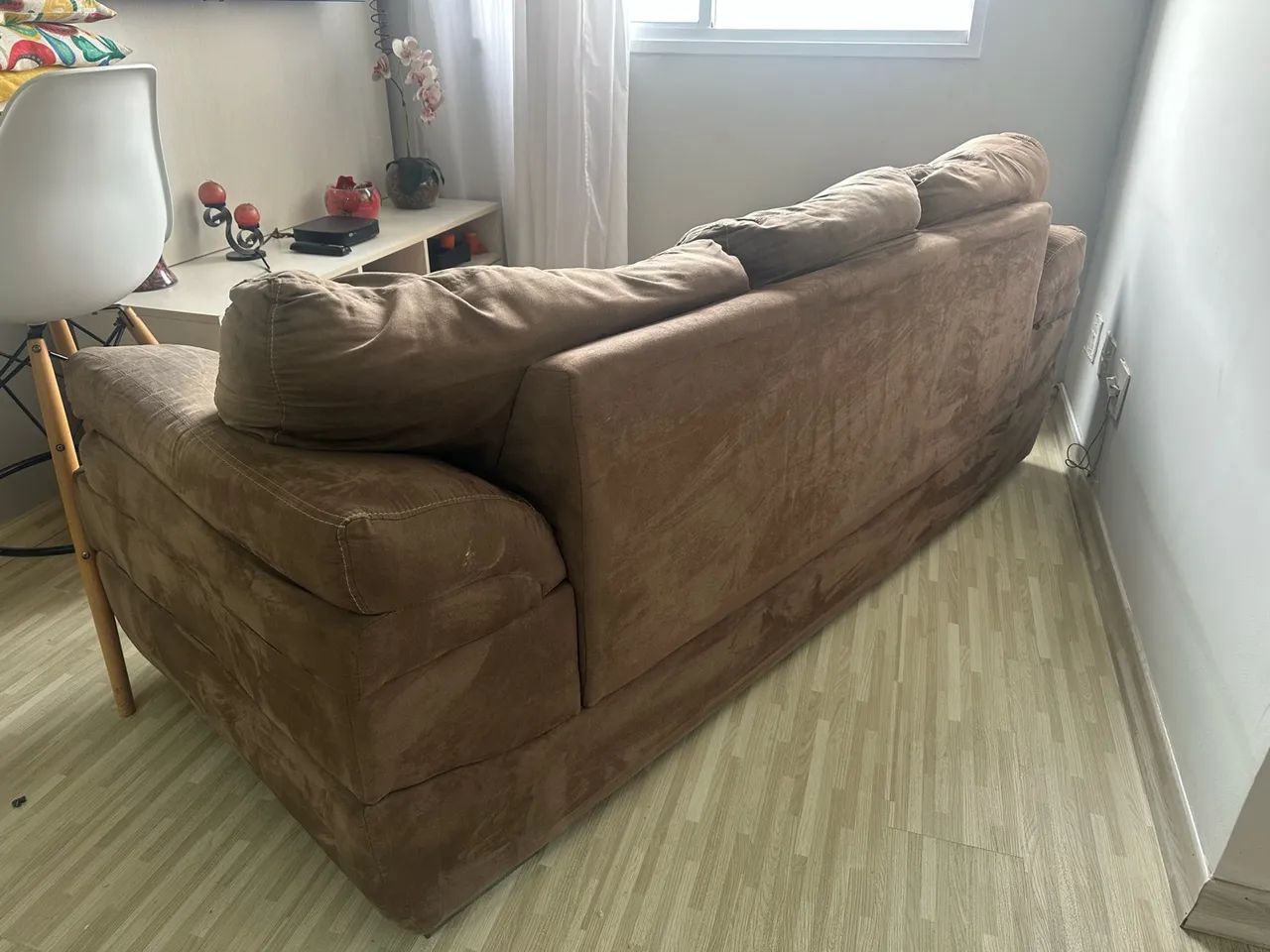 Sofá 3 lugares marrom - 800$ - Foto 3