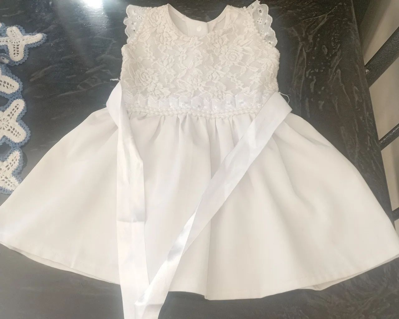 Vestidinho Branco Pra BEBÊ 