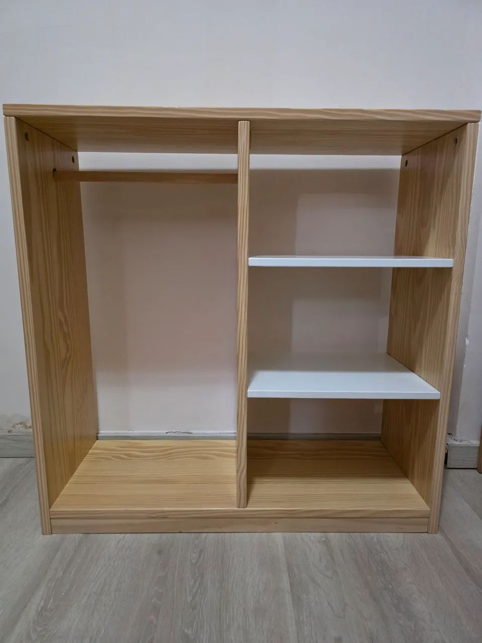 Mini Closet montessoriano natural/branco - Foto 2