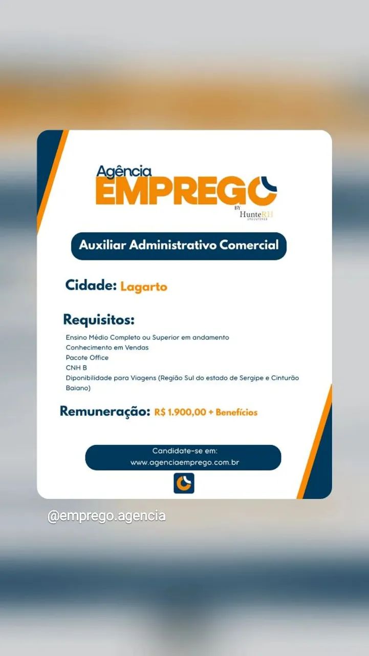 Vagas disponíveis 