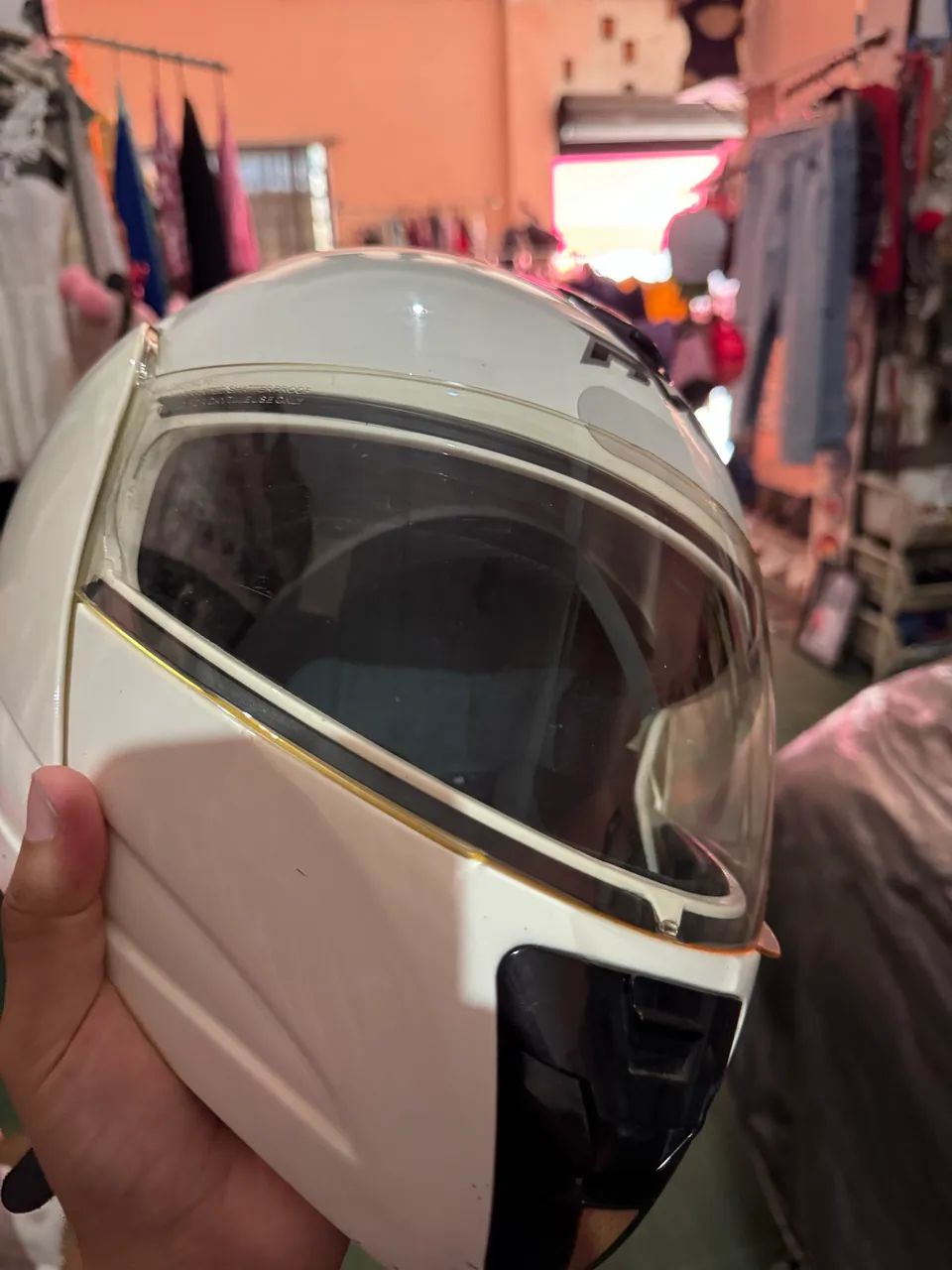 CAPACETE ARTICULADO BRANCO CRV