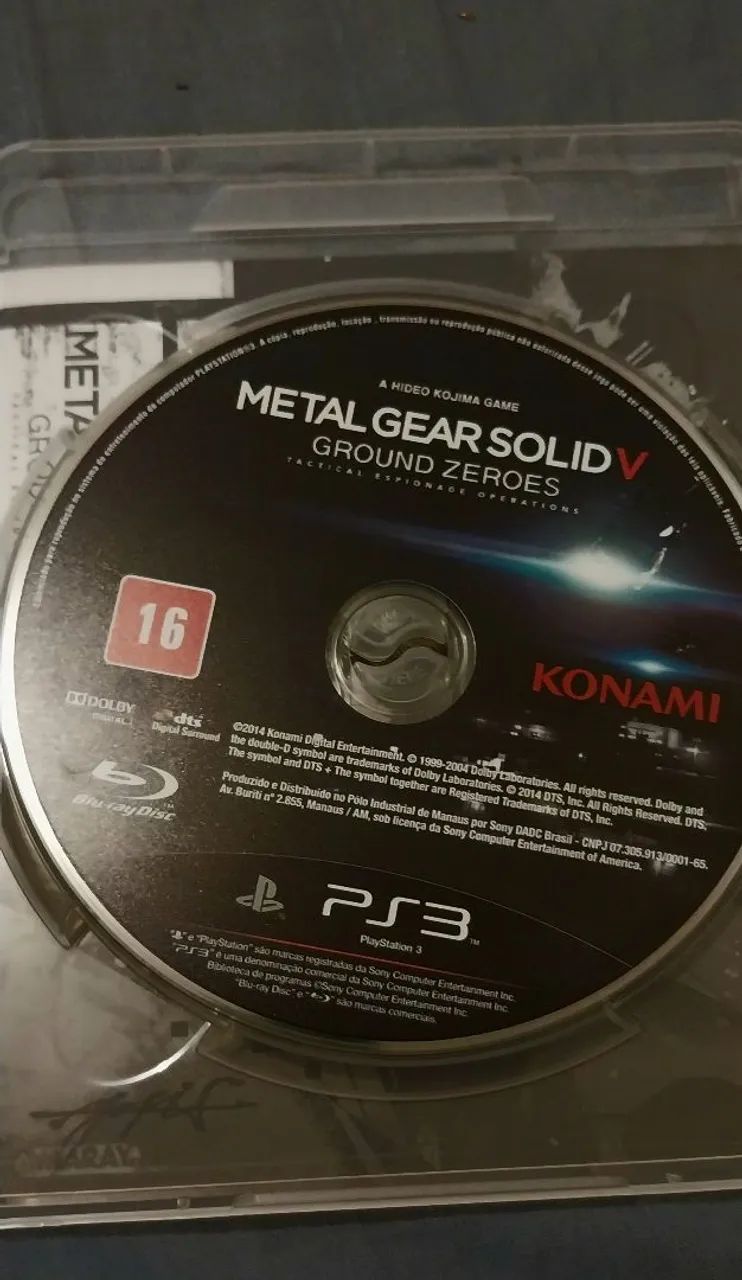 PS3 Metal Gear Solid V ground heroes zerado - Foto 4