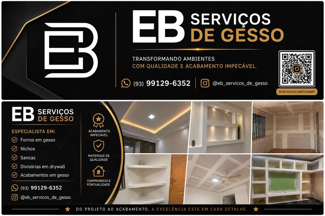 Gesso,Forro acartonado e Drywall 