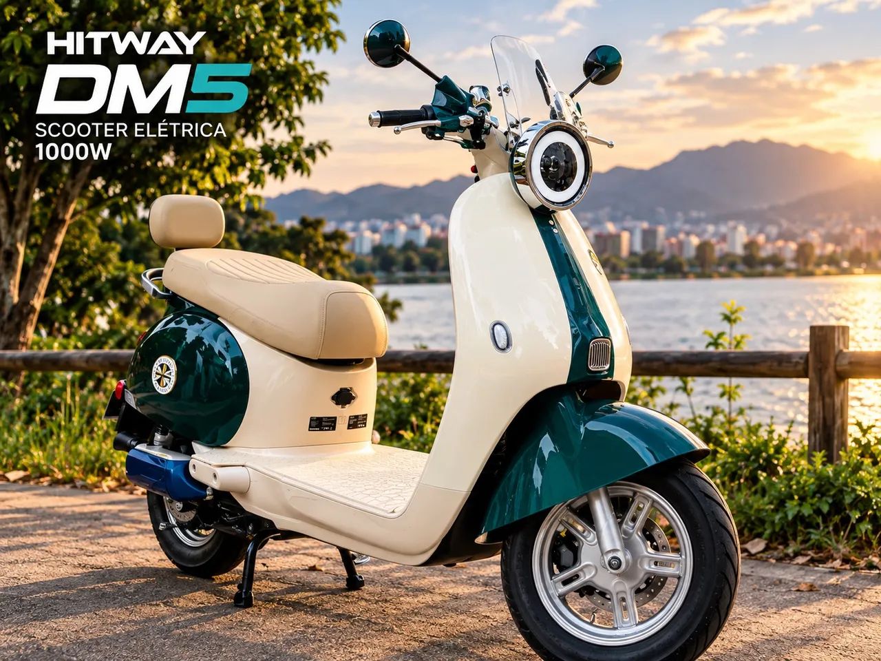 Scooter elétrica 1000w hitway DM5