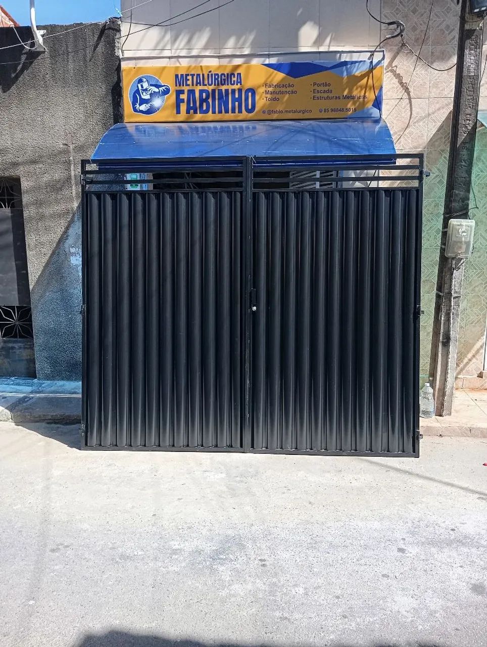 Portão para garagem de ferro - Foto 3