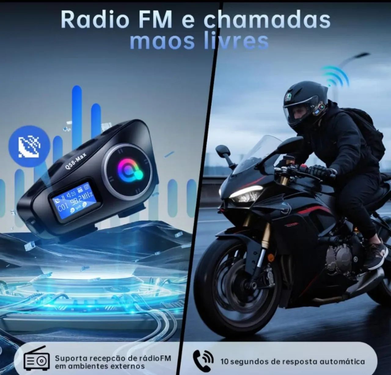 Intercomunicador para capacete  - Foto 5