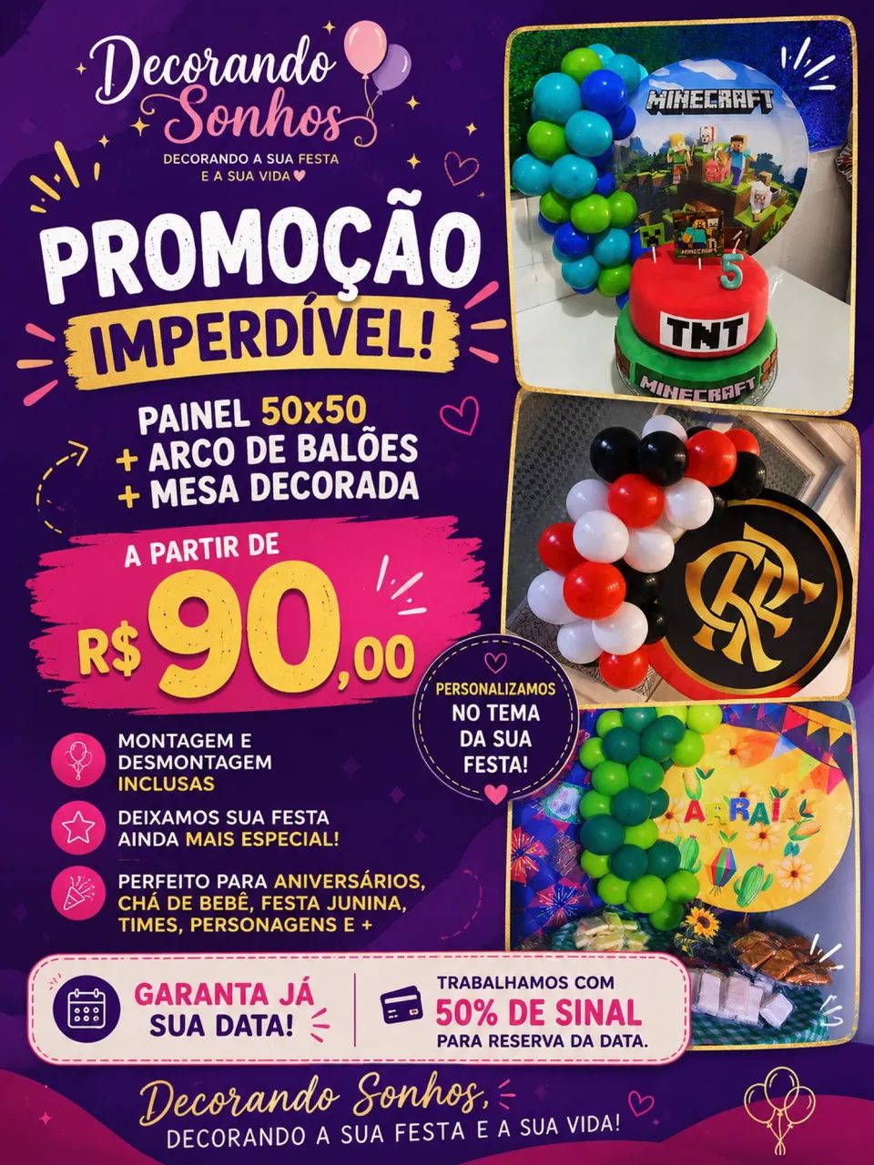 Decoração festa 