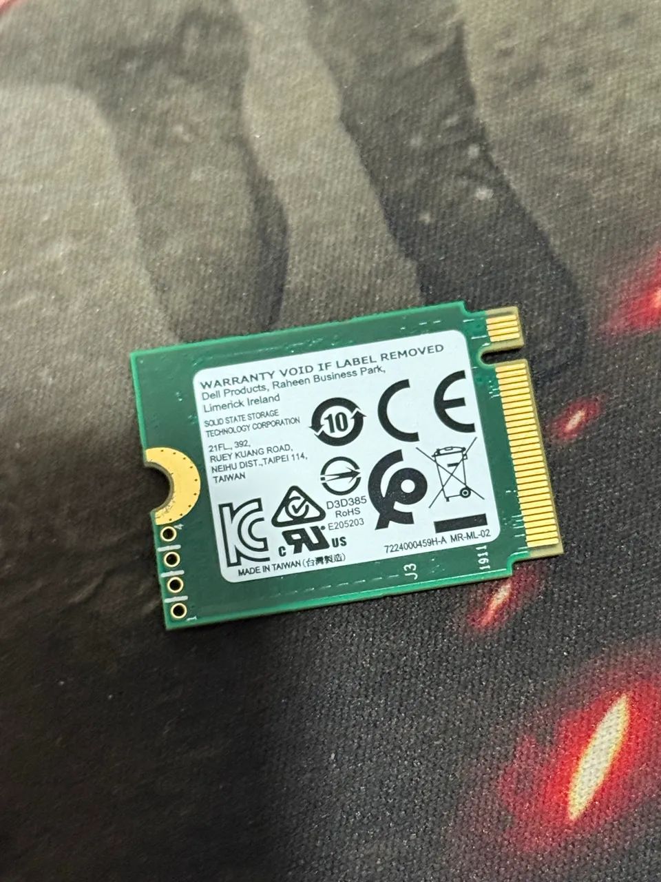 SSD NVMe de 256 GB, marca SSSTC