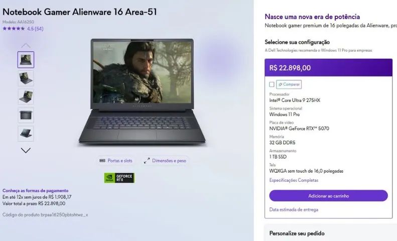 Notebook Alieware Area 51 - Foto 2