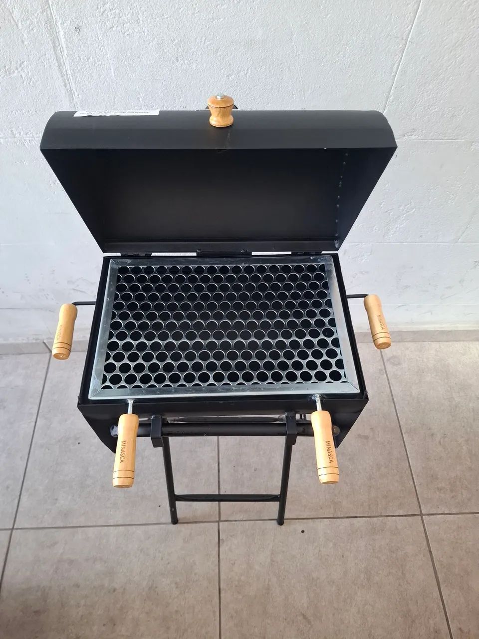 Churrasqueira a bafo com suporte 275,00 - Foto 5