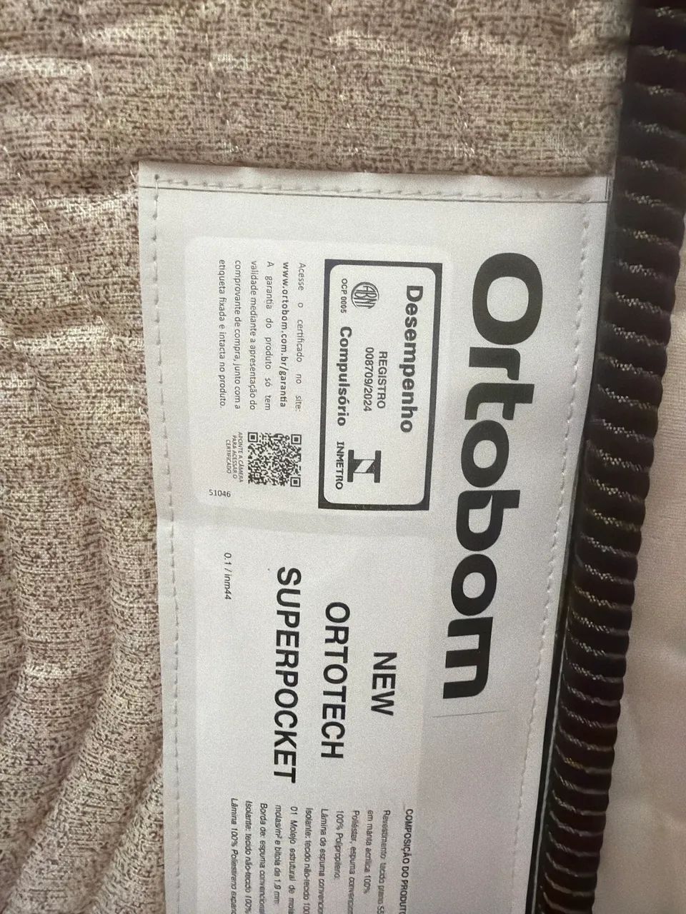 Colchão ORTOBOM - só o colchão -Orto tech - Foto 3