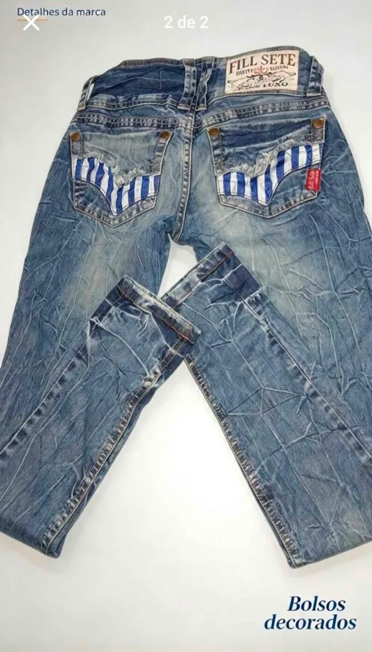  CALÇA JEANS FILL SETE ? TAMANHO 34 - Foto 2