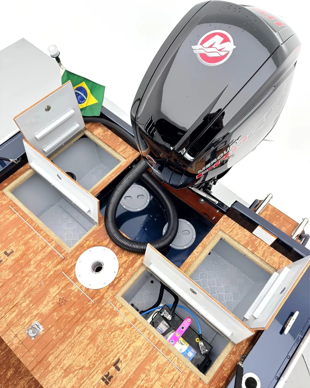 Barco Levefort Apolus Large FREESTYLE + Motor 115HP + Carreta com freio - Foto 9