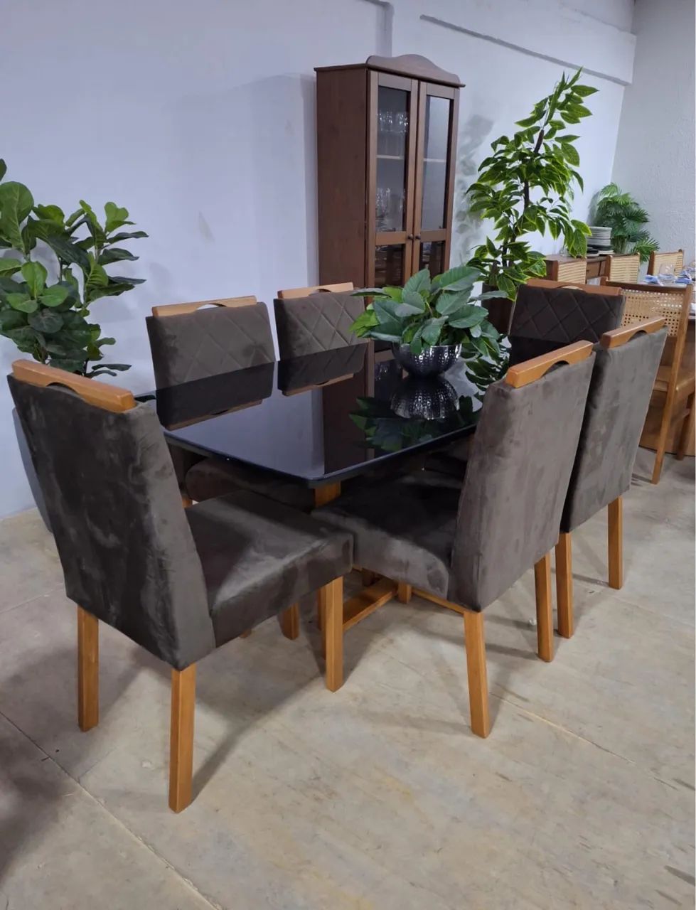 MESA DE JANTAR COM 6 CADEIRAS - MEDIDAS 1.60x90 - Foto 5