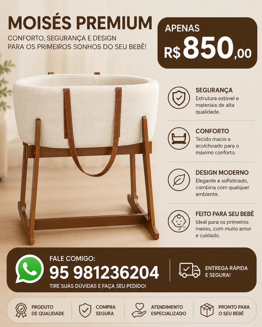 Moisés de bebê 